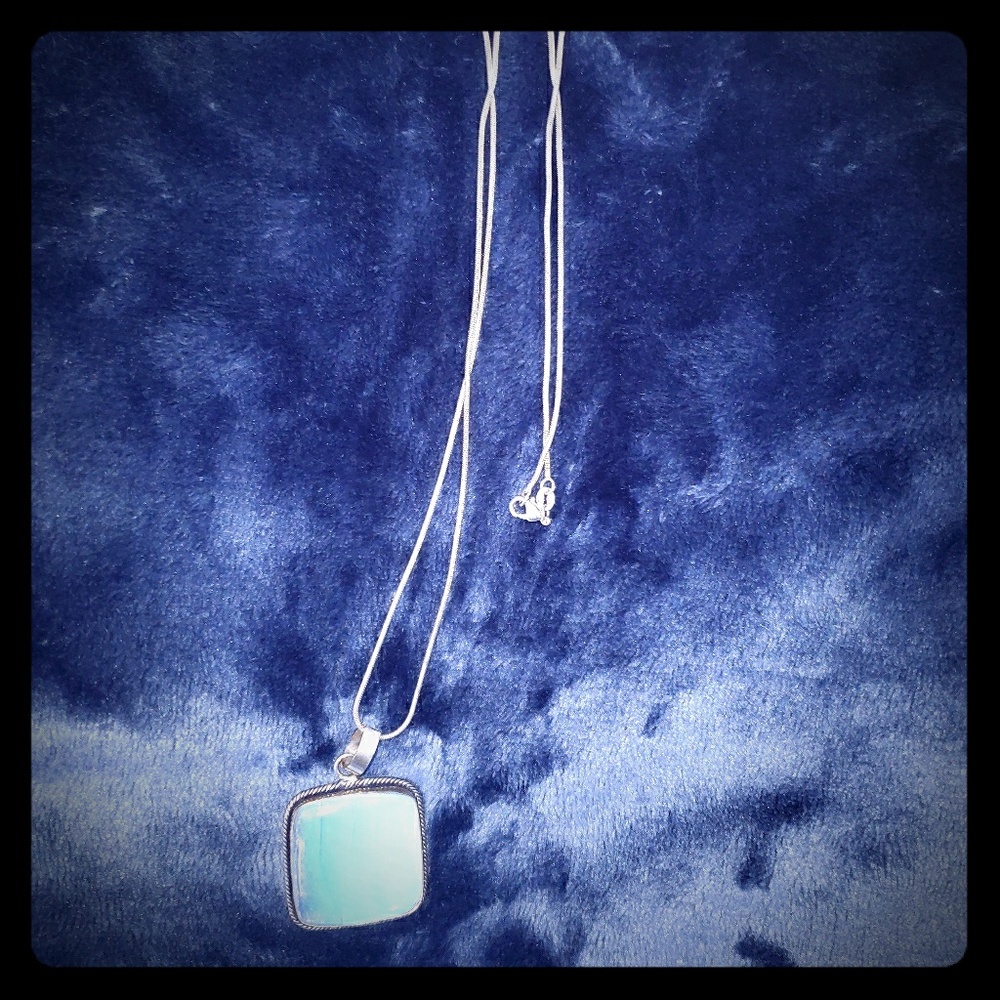 Moonstone necklace.